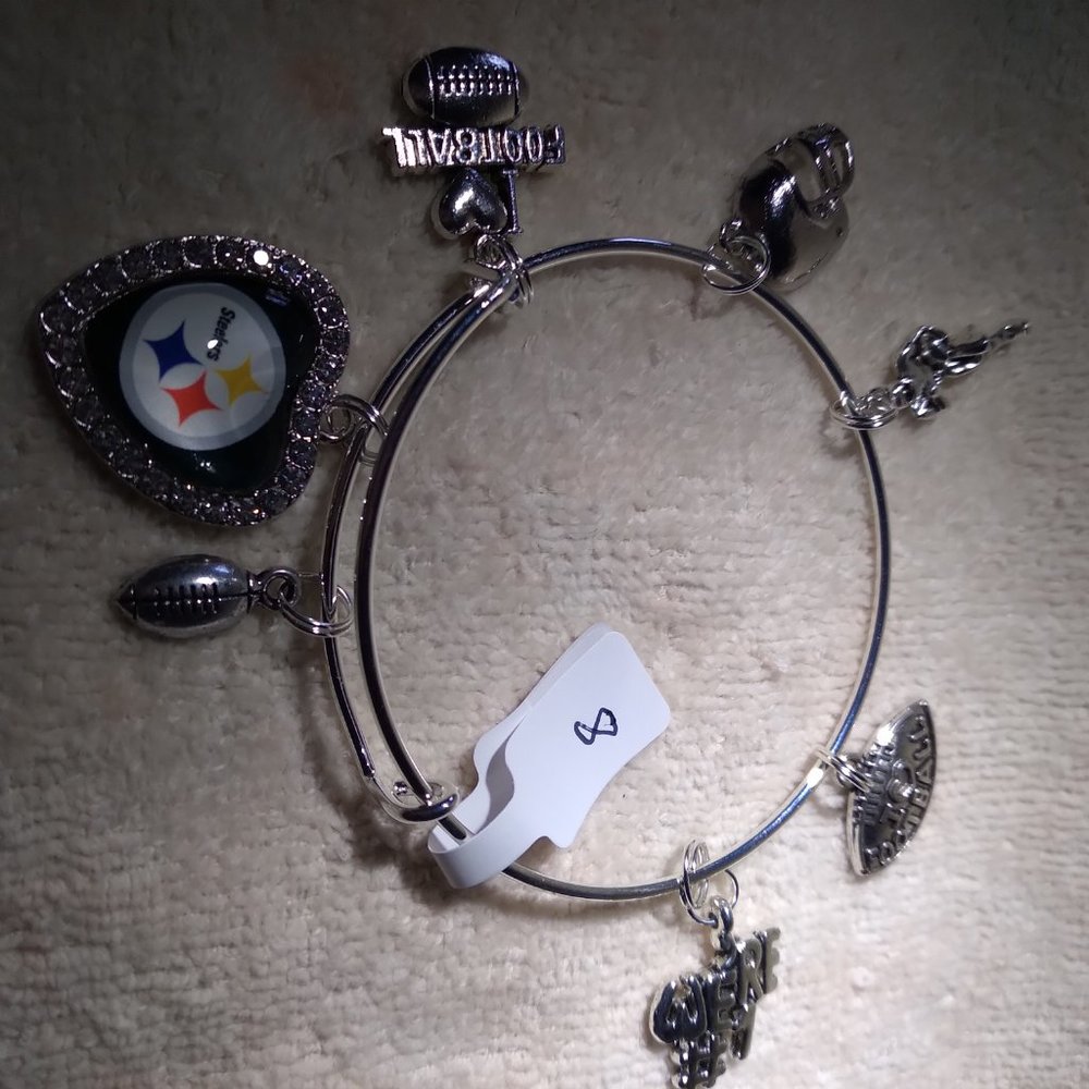 Pittsburgh Steelers NFL Custom Expandable Bracelet - Picture 2 of 2